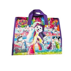 Lisa Frank Art Case Husky Polar Bear Tikanni 2020 Trifold Portfolio Carrying Bag